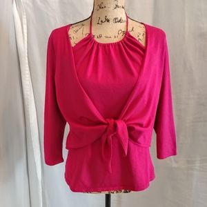 Pink 3/4 sleeve top